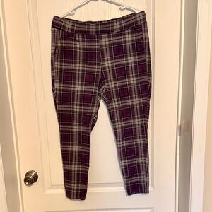 Torrid Plaid Women’s Pants in Purple and Gray Plus Size 2